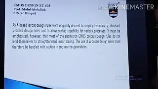 CMOS Layout and Design Rules|Mohd Abdullah|SISTec GN