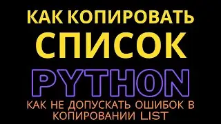 How to copy lists correctly in Python and not make mistakes | Penguin Code