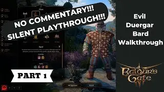 Baldur's Gate 3 Walkthrough - NO COMMENTARY - Evil Duergar Bard (Part 1)