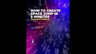 How To Create Space Jump In 5 Minutes (No Plugins Required). After Effects Tutorial