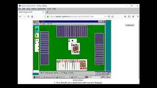 Running PC-98 Windows 95 on NP21/W on a browser