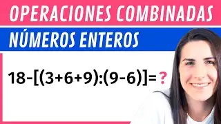 Solve COMBINED OPERATIONS with INTEGERS 🟦 5 Exercises