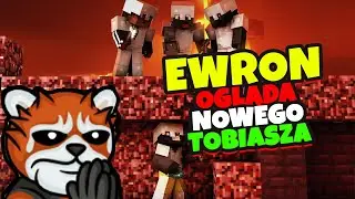 EWRON ogląda TOBIASZ vs 3 ŁOWCÓW - REWANŻ (minecraft speedrun)