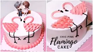 Flamingo Inspired Cake | Super Easy Cake Decorating Tutorial
