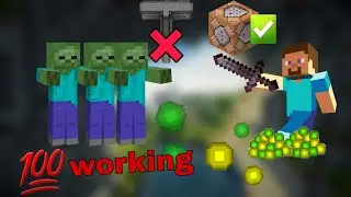 how to make an zombie xp farm with command block in minecraft 100 working