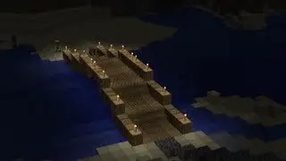 Building a bridge | Minecraft Beta Survival - 05