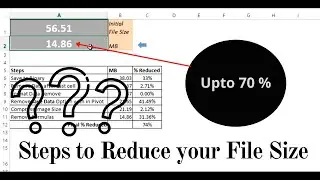 Reduce your File Size using these steps | Excel | Sams Grid View