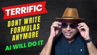 Write Excel Formula using Artificial Intelligence (AI) | ChatGPT | Vivekananda Sinha | Video 310