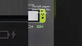 The left joycon on my switch isn't charging...