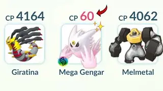 I used 60 Cp *SHINY MEGA GENGAR* in Master League and Won!