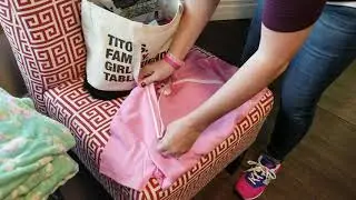 Breast Cancer Video - First Day of Chemo - Patient shows you what she is packing for chemo day