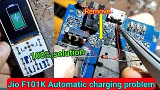 jio f101k auto charging problem | jio f101k fake charging solution | automatic mobile charging