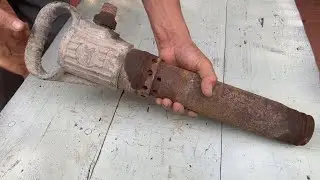 Rescue Old Air Demolition Hammer Drill| Restoration Rusty Breaker Demolition Machine