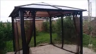 Павильон садовый «Тауэр» Сборка и установка.