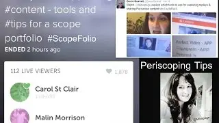 How to save your periscope into a portfolio or gallery