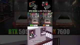 Rtx 5050 vs Rx 7600 comparison 
