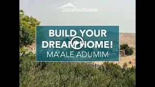 Build Your Dream Home! 500 SQM Lot with Desert Views In Ma'ale Adumim!
