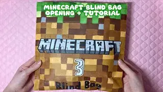 💚paper diy💚 MINECRAFT BLIND BAG OPENING! | ASMR | tutorial | applefrog