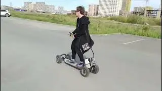 Скейтборд С МОТОРОМ ОТ БЕНЗОПИЛЫ!Серьезно?