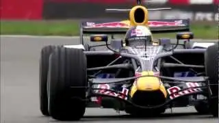 Sebastien Loeb tests the Red Bull F1 car at Silverstone