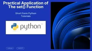 Python set() Function Tutorial | Remove Duplicates & Set Operations for Beginners