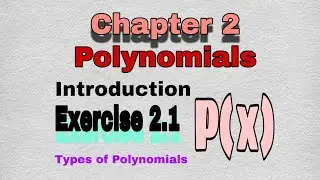 Class 10 Maths CBSE, Chapter 2, Ex. 2.1 | Polynomials | NCERT | Introduction |