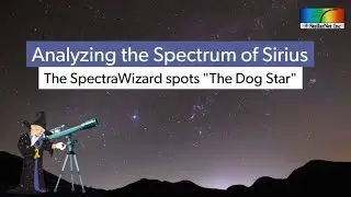 Analyzing the Spectrum of Sirius  The SpectraWizard spots the Dog Star