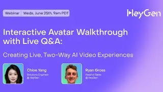 Interactive Avatar Walkthrough with Live Q&A Creating Live, Two-Way AI Video Experiences