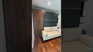 ROYAL Queen Wall Bed with Sofa, Bookcase and Wardrobe