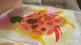 Маленькие художники. Детское творчество. #детскоетворчество#арт#деткирисуют#рисуемгуашью#изо
