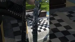Ремень из спины крокодила черный