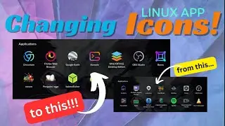 Linux App - Changing Icons (KDE Linux desktop environment)