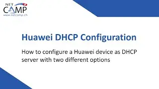 How to configure a Huawei Device as DHCP Server