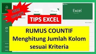 Cara menghitung jumlah cell sesuai kriteria menggunakan rumus COUNTIF di Excel #Shorts