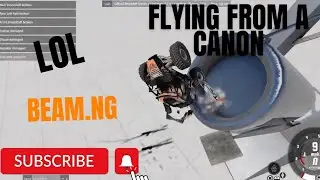 BeamNG Flying From a canon