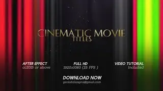 Corporate AE Templates: Cinematic Movie Titles l Action Movie Titles