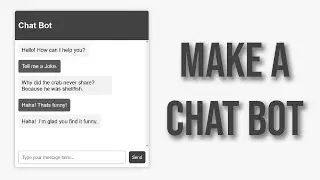 Code a Chat Bot in HTML, CSS and JavaScript