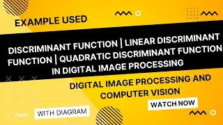 Discriminant Function | Linear Discriminant Function | Quadratic Discriminant Function