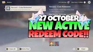 60 PRIMOGEMS: Genshin Impact New Redeem Code (Active & Working!) October 27!!