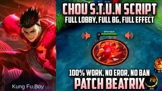 Chou S.T.U.N Skin Script Full Lobby, Full Background - Patch Beatrix
