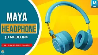 product Design Headphones Tips in maya | wireless Headphones Modeling in Maya | Time lapse|
