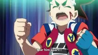 Aiga VS Lean English Sub Beyblade Burst Sparking Episode 28