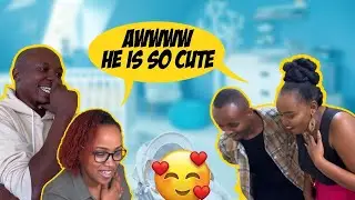 Our FRIENDS REACTION; MEETING OUR BABY FOR THE FIRST TIME