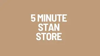 5 minute stan store