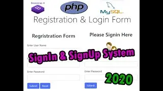 How To Make Registration & Login Form In PHP And MySql in hindi / urdu, | Create SignUp  & SignIn