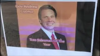 Andrew Cuomo is the   Tree Salesman of the year      at Highland Hill Farm