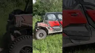 Pulling 2,000lb tree with can am     #shorts #camping #viral #canam #hammerdown