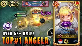 Top 1 Angela Unleashed! Epic Mid Lane Gameplay in Honor of Kings | Ultimate Build!