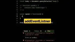 addEventListener | javascript tutorial 
