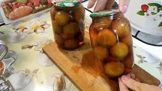 Plum compote without sugar for the winter